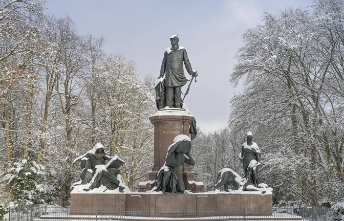 Bismarck-Denkmal im Berliner Tiergarten: ein Altar nationaler Ergriffenheit.<span class='image-autor'>Foto: IMAGO/Joko</span>