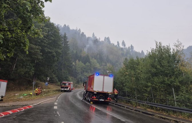 Der Waldbrand in Schramberg hat sich am Sonntagnachmittag auf insgesamt rund 20 Hektar ausgebreitet. Erst am Dienstag gab es dann die Entwarnung für die Bevölkerung.<span class='image-autor'>Julia Maria Meene</span>