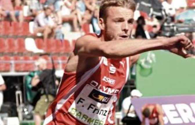 Felix Franz in seinem Element. Der 25-Jährige ist einer der stärksten deutschen 400-Meter-Hürden-Sprinter. Foto: Archiv/Drechsel