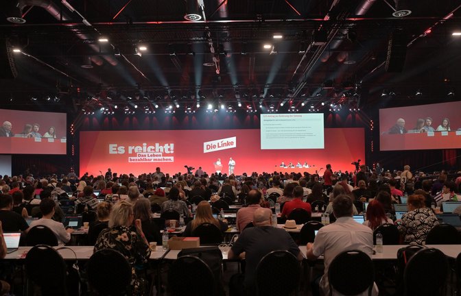 Die Linke macht sich bereit für Sozialproteste.<span class='image-autor'>Foto: Michael Bahlo/dpa</span>