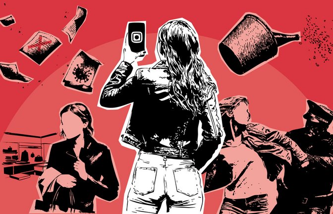 Die junge Frau produziert Schlagzeilen durch verschiedene Konflikte mit der Justiz.<span class='image-autor'>Foto: KI/Midjourney/Locke</span>