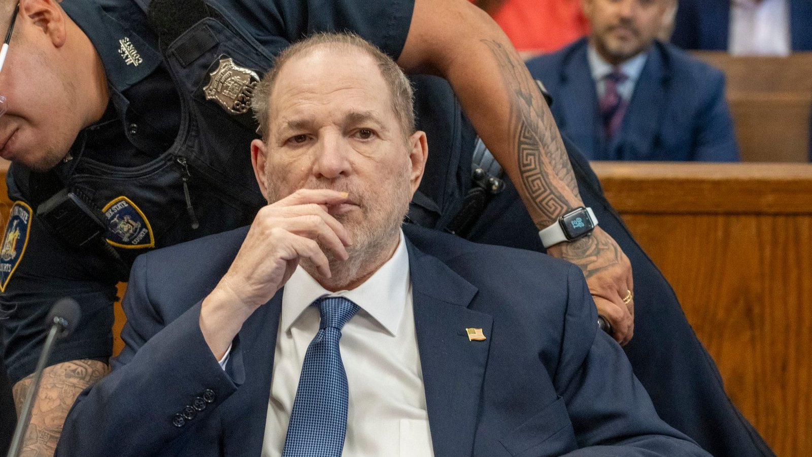 Harvey Weinstein erscheint zu einer vorläufigen Anhörung vor dem Strafgericht in Manhattan.Foto: Steven Hirsch/Pool New York Post / AP/dpa