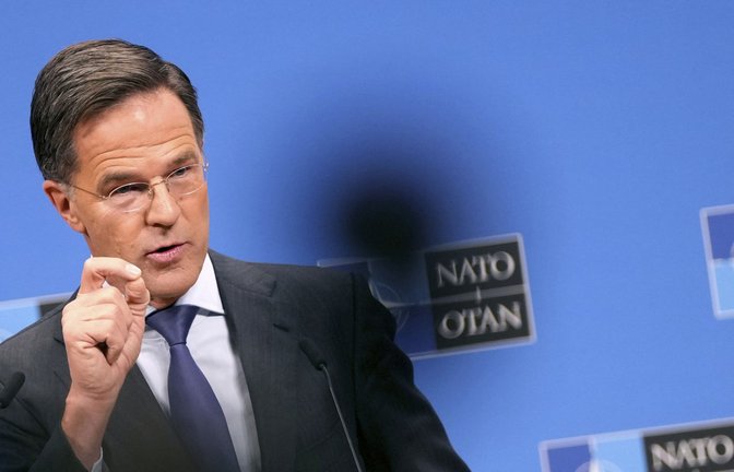 Nato-Chef Rutte fordert eine „enge Beteiligung“ der Ukraine an möglichen Verhandlungen. (Archivbild)<span class='image-autor'>Foto: dpa/Virginia Mayo</span>