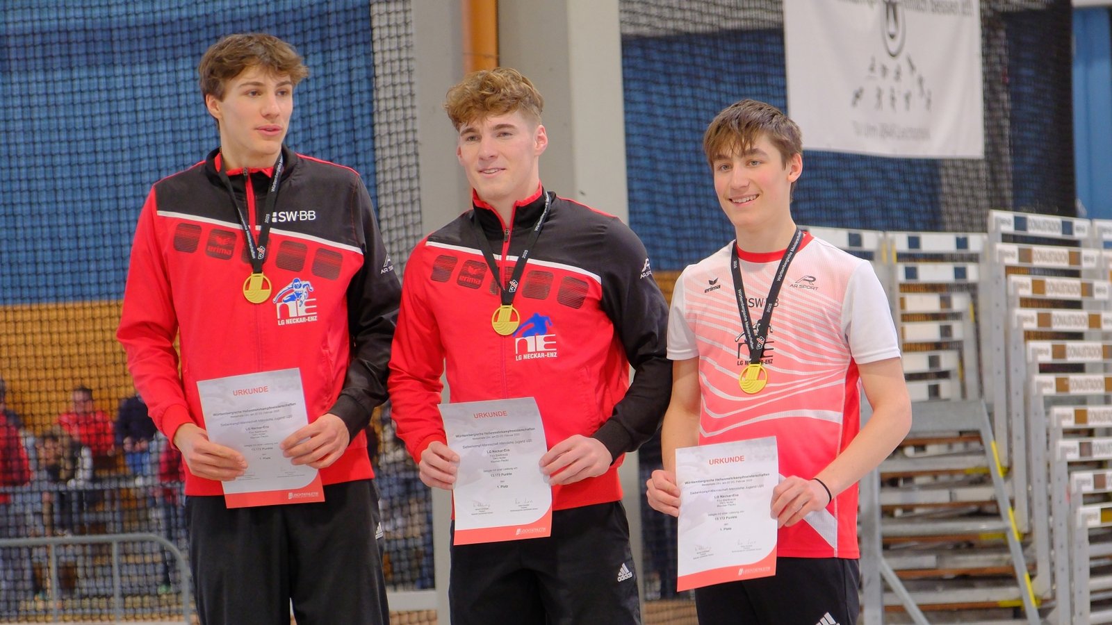 Gero Noller, Finn Breitkreutz und Maximilian Plecko brillieren in Ulm. Foto: privat