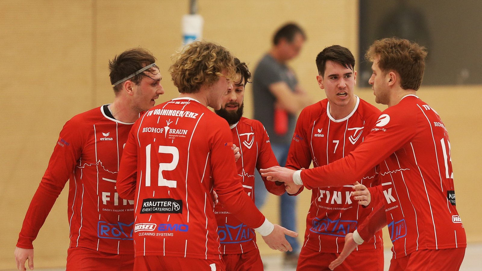 Kollektives Aufatmen bei den Faustballern des TV Vaihingen. Archivfoto: Küppers