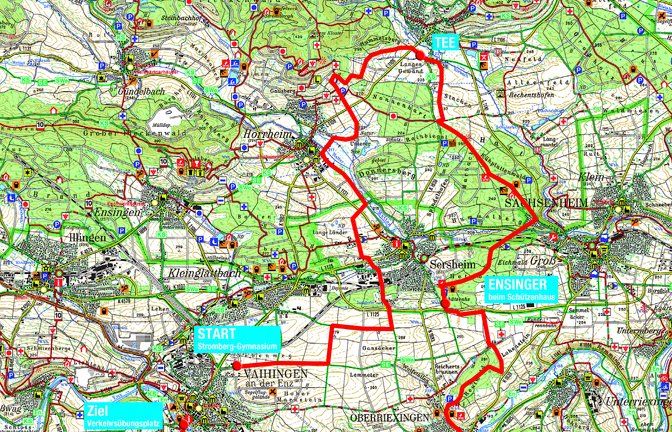Freizeitkarte 1:50000 Baden-Württemberg