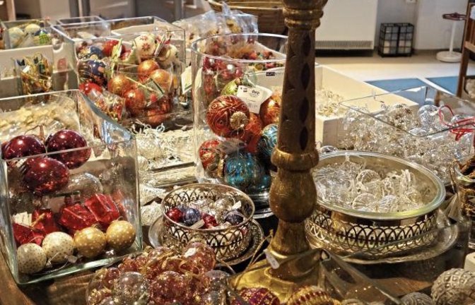 Es weihnachtet sehr – wie hier im Verkaufsraum des Weltladen-Vereins in Vaihingen. sr