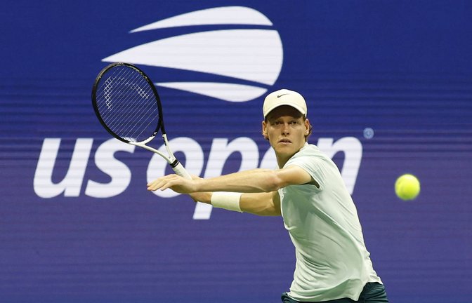 Der Italiener Jannik Sinner während dem Spiel gegen Alexander Zverev.<span class='image-autor'>Foto: IMAGO/USA TODAY Network/IMAGO/Geoff Burke</span>