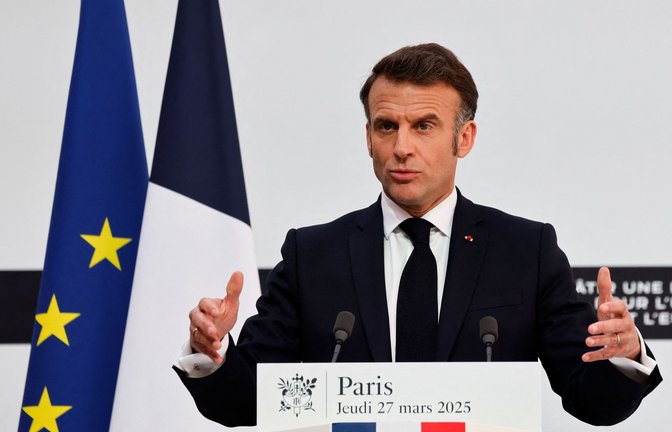 Der französische Präsident, Emmanuel Macron.<span class='image-autor'>Foto: AFP/POOL/LUDOVIC MARIN</span>