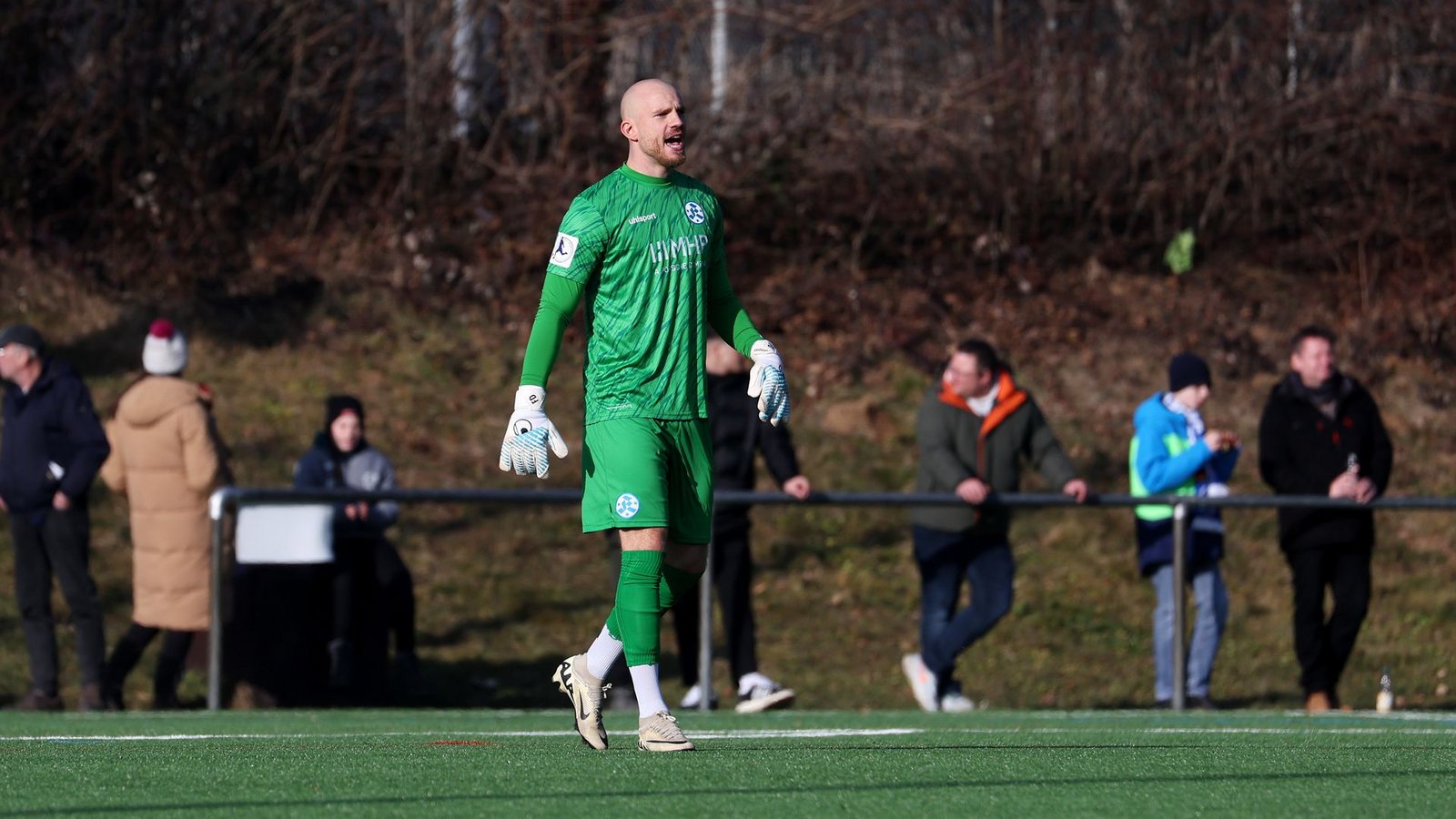 Er ist wieder da: Stammkeeper Felix Dornebusch – ein Jahr nach seinem Kreuzbandriss.Foto: Baumann/Julia Rahn Er ist wieder da: Stammkeeper Felix Dornebusch – ein Jahr nach seinem Kreuzbandriss.Foto: Baumann/Julia Rahn