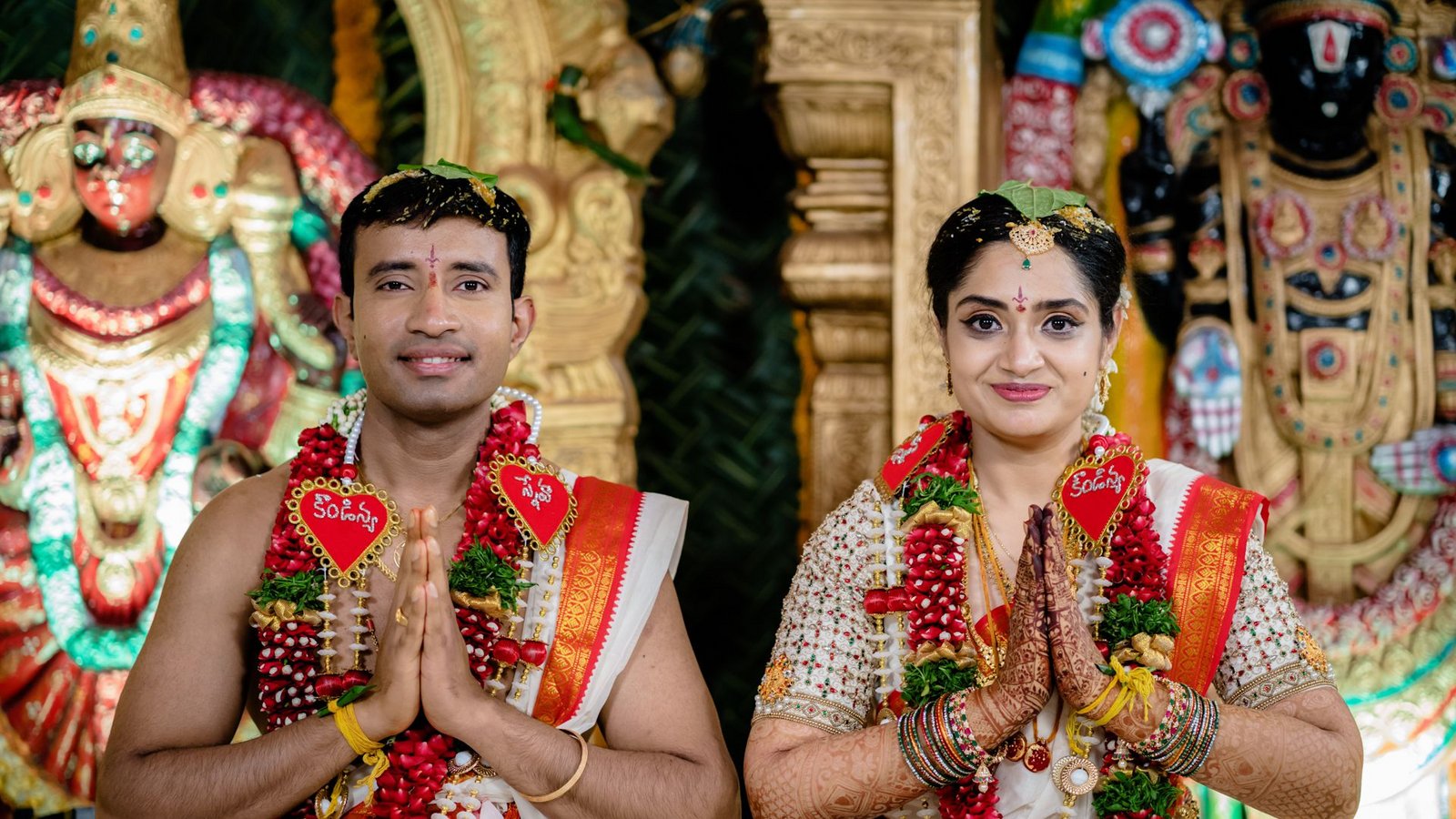 Somanadh und Sneha heirateten in ihrer alten Heimat Indien und leben in Heidelberg.Foto: privat Somanadh und Sneha heirateten in ihrer alten Heimat Indien und leben in Heidelberg.Foto: privat