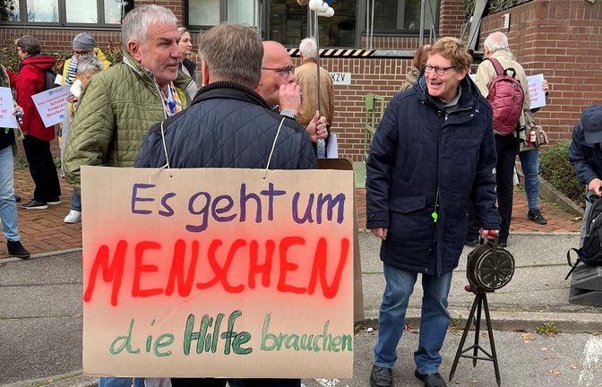 In Stuttgart gab es Proteste gegen die Schließungen der Notfallpraxen.<span class='image-autor'>Foto: Hartmann</span>