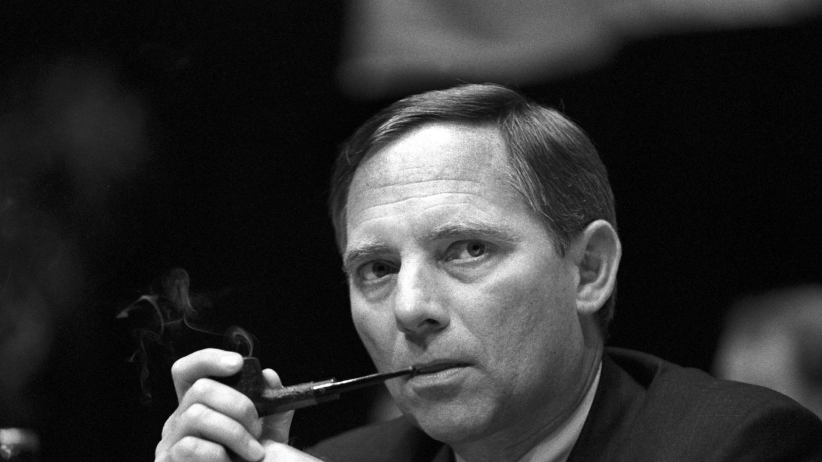 Ein Bild aus vergangenen Tagen. Der damalige Bundesinnenminister Wolfgang Schäuble zu Beginn des zweitägigen Parteitags der baden-württembergischen CDU in Karlsruhe am 28. April 1989.Foto: dpa/Harry Melchert Ein Bild aus vergangenen Tagen. Der damalige Bundesinnenminister Wolfgang Schäuble zu Beginn des zweitägigen Parteitags der baden-württembergischen CDU in Karlsruhe am 28. April 1989.Foto: dpa/Harry Melchert