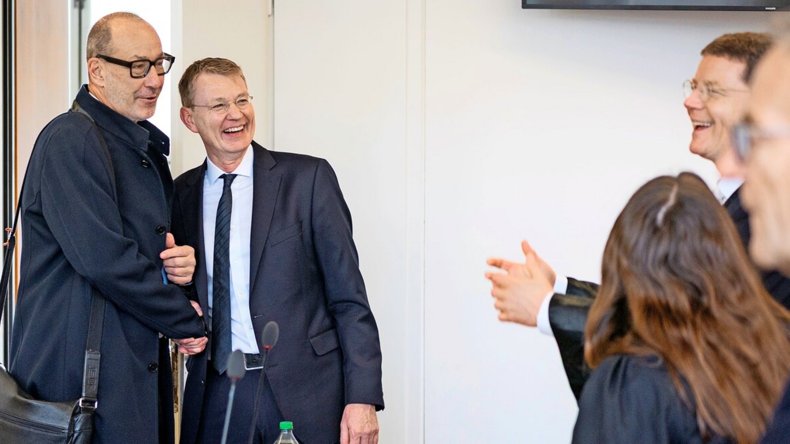 Haben die Angeklagten Ralf-Michael Schmitz (links) und Jürgen Graf bald noch mehr zu lachen?Foto: Lichtgut/Julian Rettig