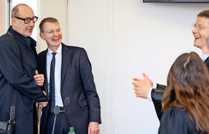 Haben die Angeklagten Ralf-Michael Schmitz (links) und Jürgen Graf bald noch mehr zu lachen?<span class='image-autor'>Foto: Lichtgut/Julian Rettig</span>