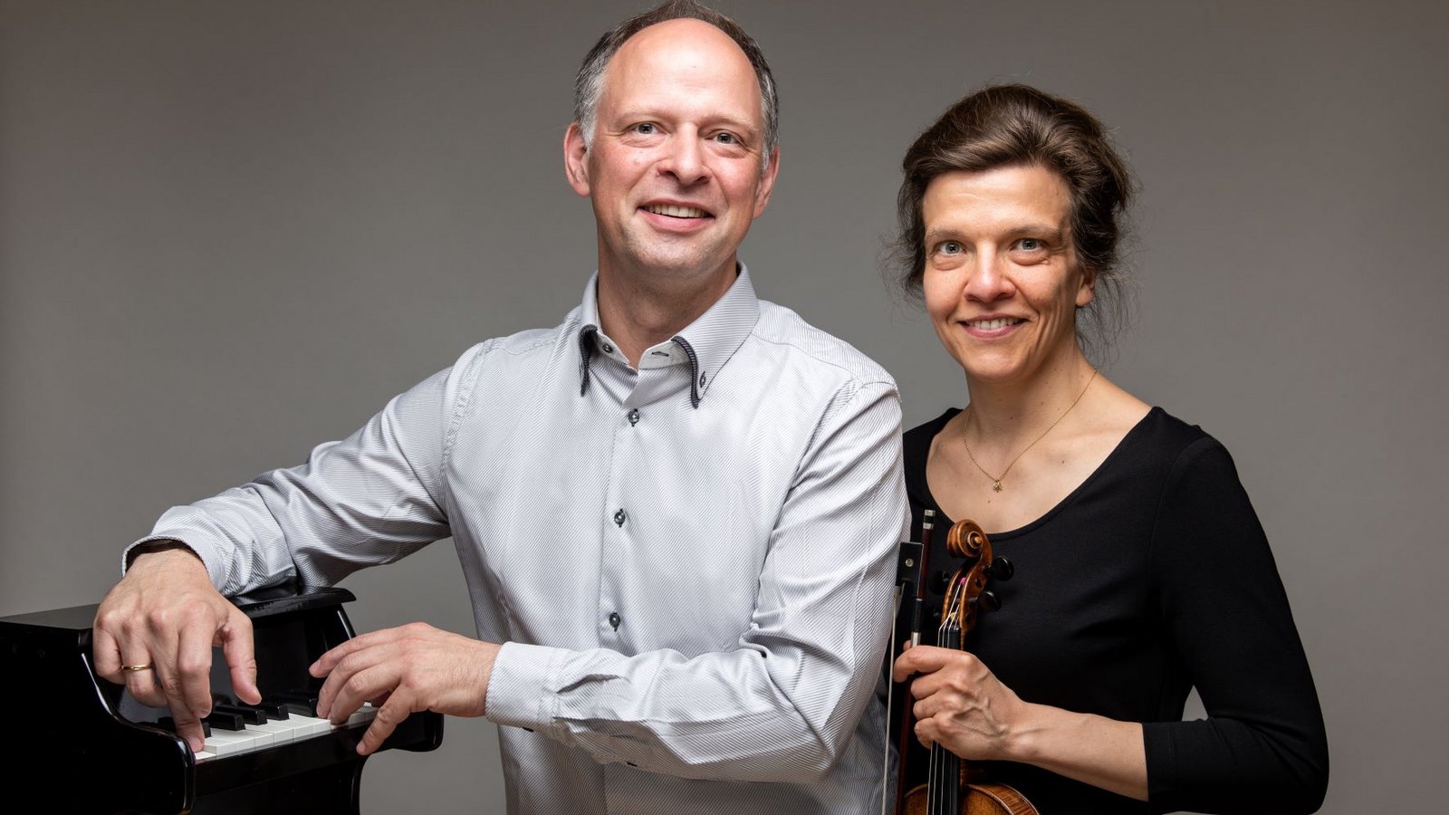 Anke Dill und Florian Wiek spielen Sonaten von Mozart, Franck und Beethoven.  Foto: p