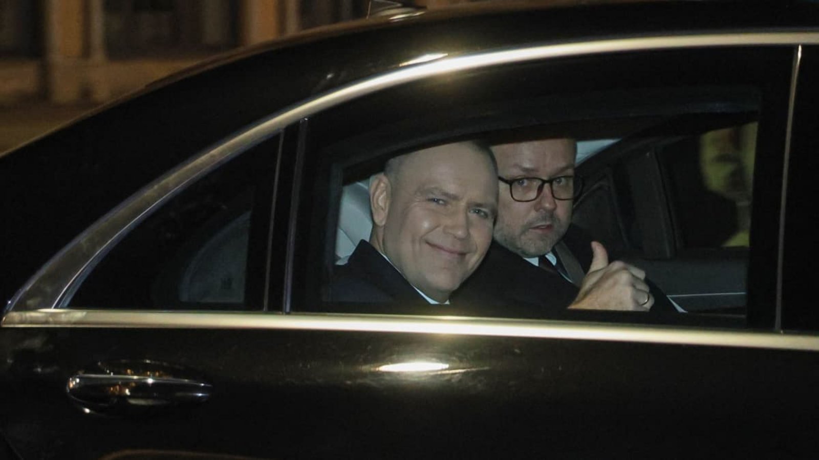 Polens Präsident Karol Nawrocki bei seiner Ankunft im Präsidentenpalast in Warschau.Pawel Supernak/PAP/dpa