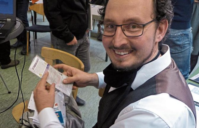 Referent Benjamin Müller in Illingen. Foto: p