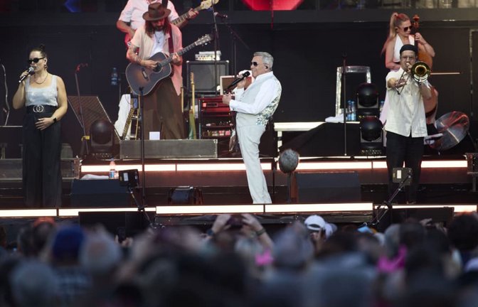 Die Show von Roland Kaiser und seiner Band in Großaspach.<span class='image-autor'>Gottfried Stoppel</span>
