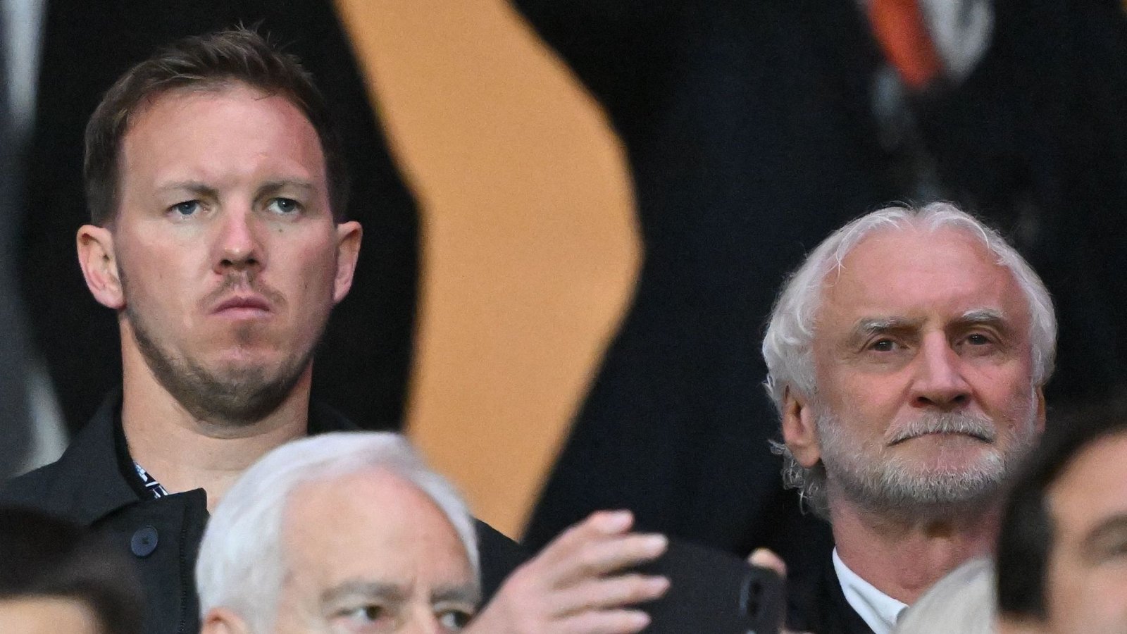 Julian Nagelsmann besuchte gemeinsam mit DFB-Sportdirektor Rudi Völler das Finale in Istanbul.Foto: dpa/Robert Michael Julian Nagelsmann besuchte gemeinsam mit DFB-Sportdirektor Rudi Völler das Finale in Istanbul.Foto: dpa/Robert Michael