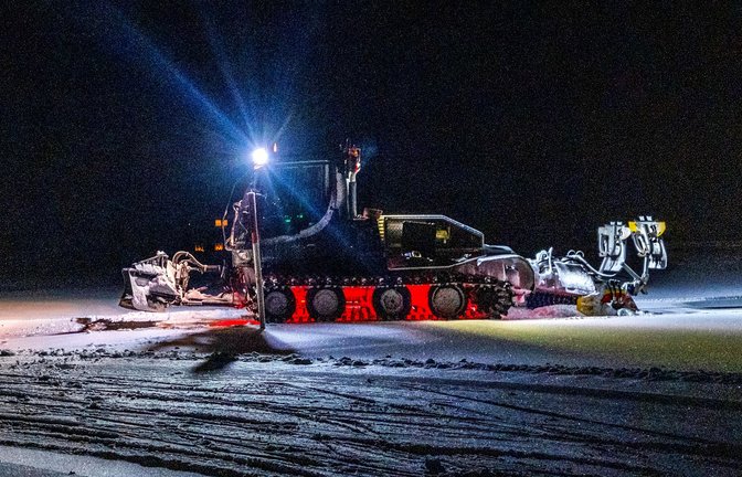 Gröbler bei seiner einsamen Arbeit<span class='image-autor'>Foto: Marius Buhl</span>