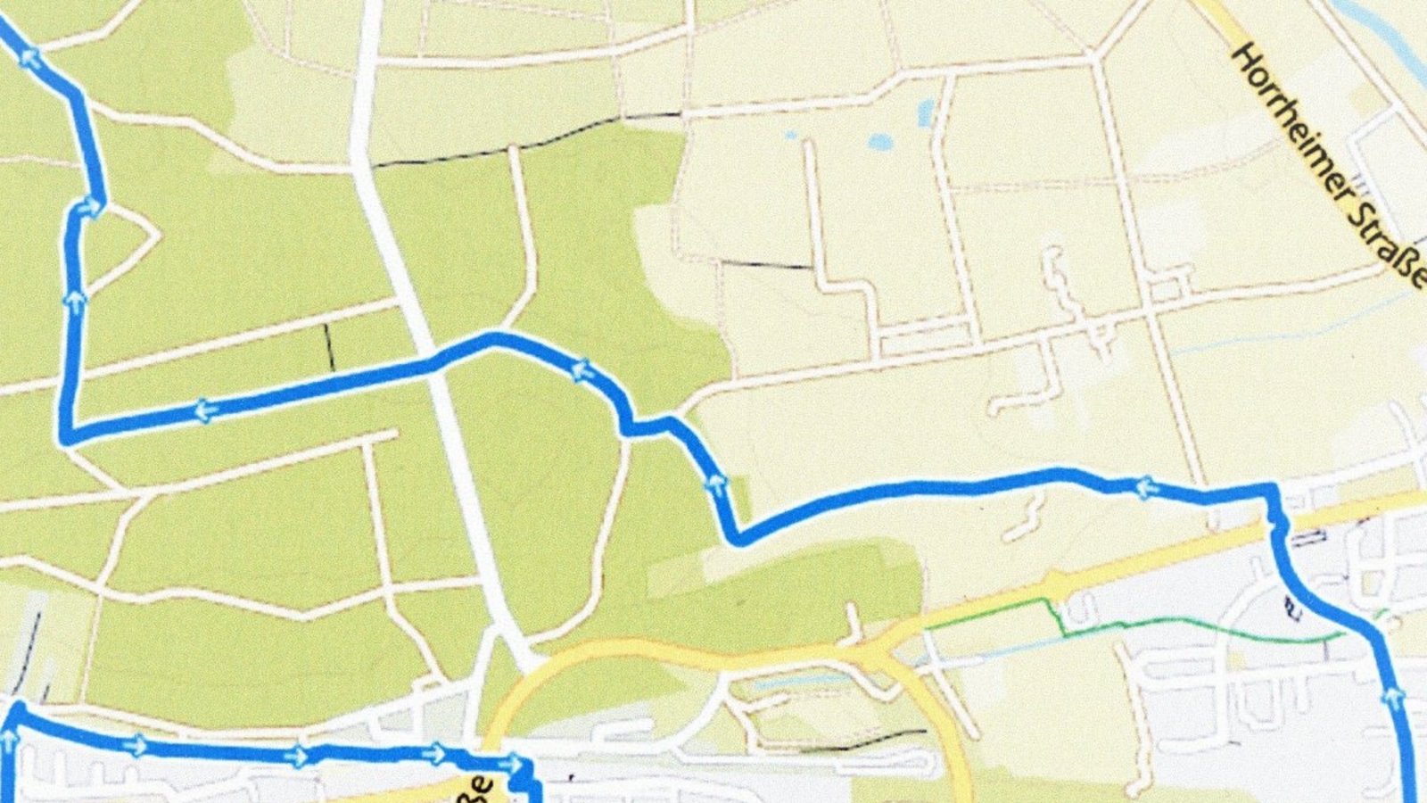 Grobe Skizze für die Wandertour am 19. August.