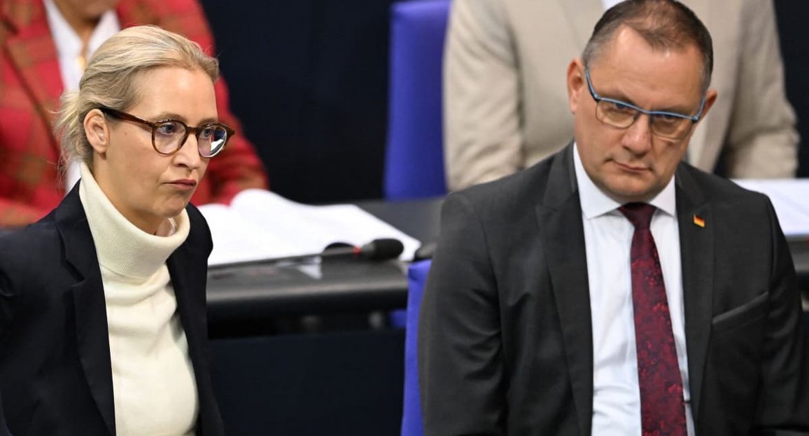 Die beiden AfD-Chefs Alice Weidel und Tino Chrupalla sehen in dem Hackerangriff auf ihre Partei einen Angriff auf das deutsche Parteiensystem.