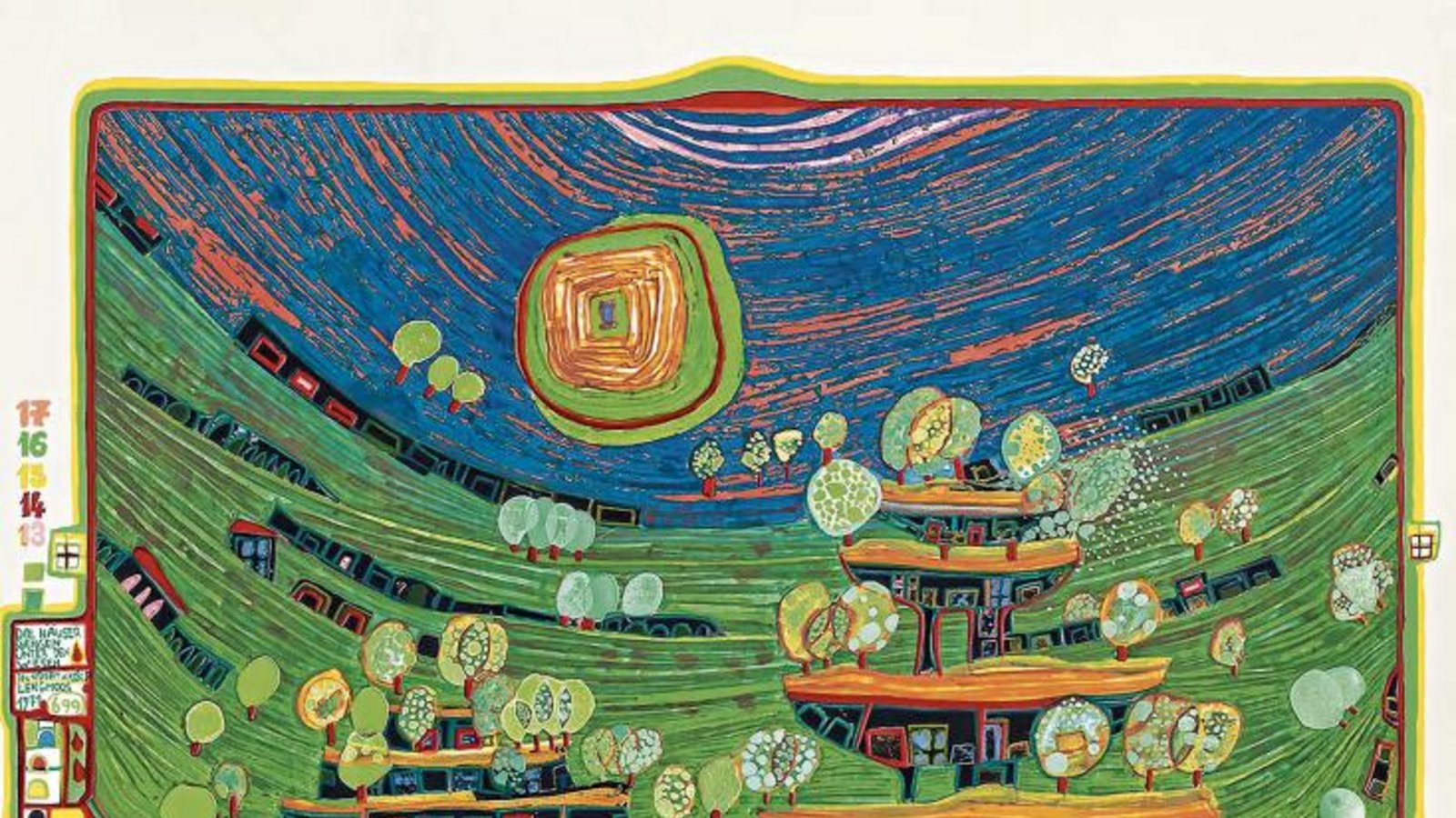 100 Werke von Hundertwasser sind im Schloss Ludwigsburg zu sehen. Foto: SSG 100 Werke von Hundertwasser sind im Schloss Ludwigsburg zu sehen. Foto: SSG