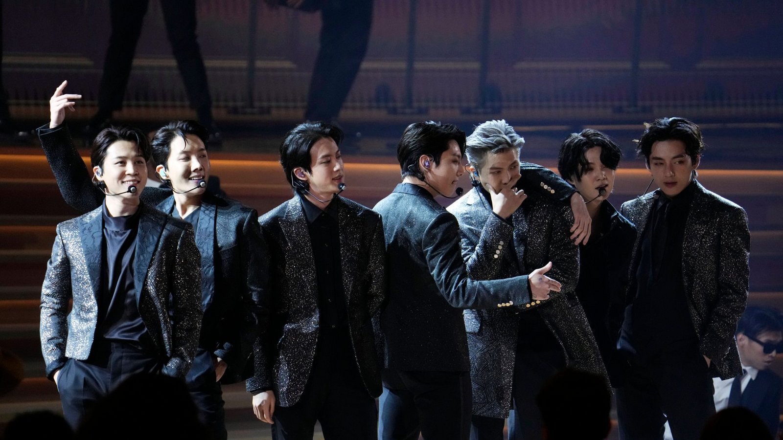 BTS 2022 bei den 64th Annual Grammy Awards in Las Vegas.Foto: IMAGO / Imagn Images BTS 2022 bei den 64th Annual Grammy Awards in Las Vegas.Foto: IMAGO / Imagn Images