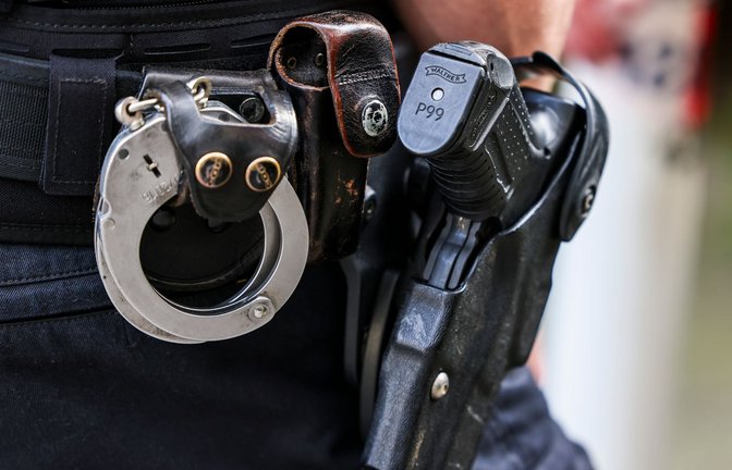 Zwei Polizisten erschießen einen Hund bei einem Einsatz im Kreis Harburg. (Symbolbild)<span class='image-autor'>Foto: Christoph Reichwein/dpa</span>