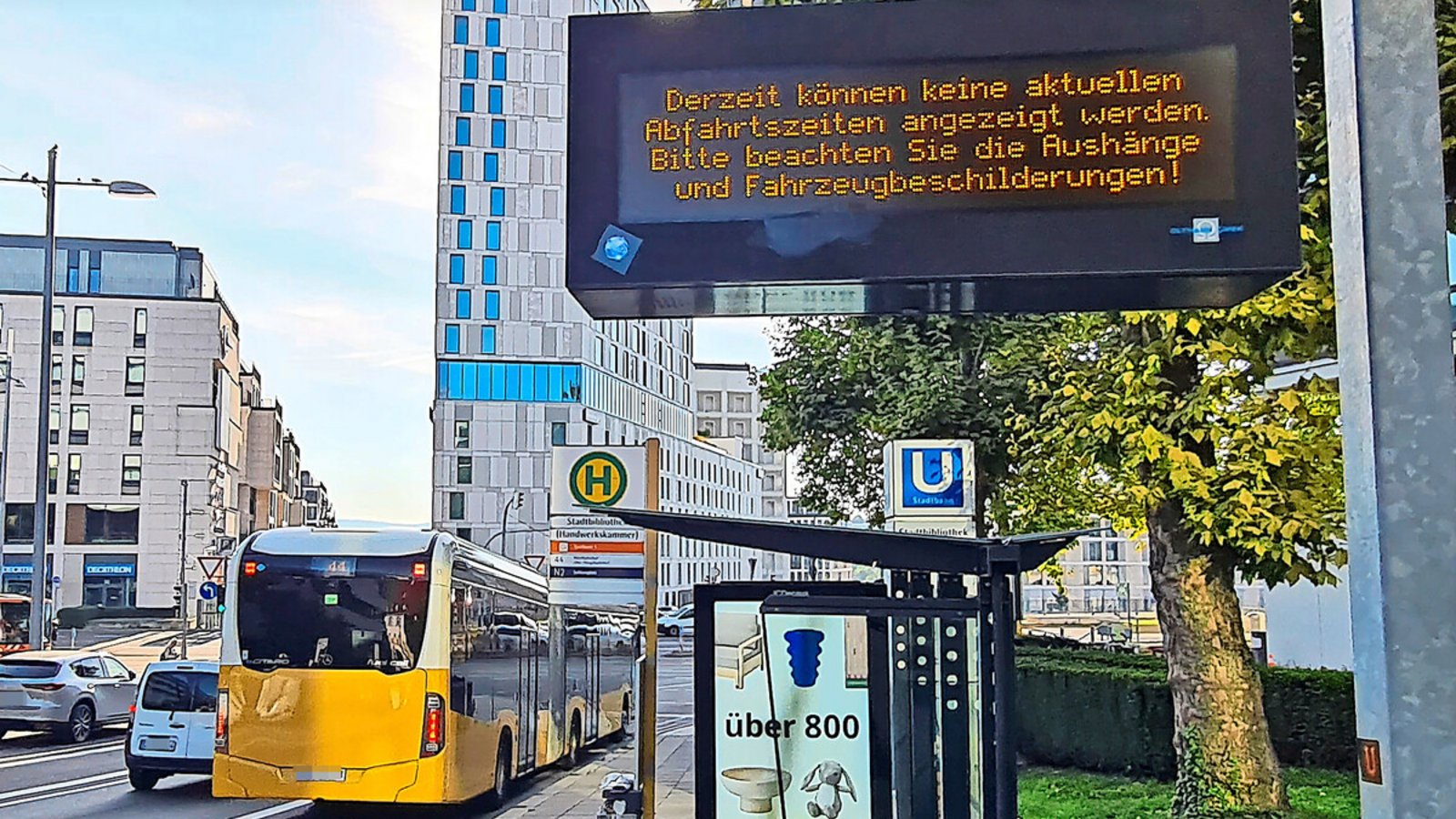 Der 44er ist weg, und wann der nächste fährt, ist unklar.Foto: Sebastian Steegmüller Der 44er ist weg, und wann der nächste fährt, ist unklar.Foto: Sebastian Steegmüller
