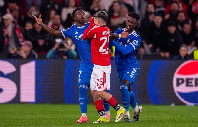Nach Rassismus-Vorfall: UEFA sperrt Prestianni für Rückspiel.<span class='image-autor'>Foto: picture alliance/dpa/ZUMA Press Wire | Miguel Lemos</span>