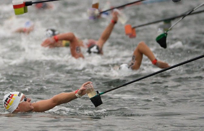 Andreas Waschburger hat in New York zwei Schwimm-Rekorde geknackt. (Archivbild)<span class='image-autor'>Foto: Mark Schiefelbein/AP/dpa</span>