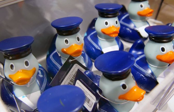 „Cruising Ducks“ auf der MSC Virtuosa.<span class='image-autor'>IMAGO/Martin Wagner</span>