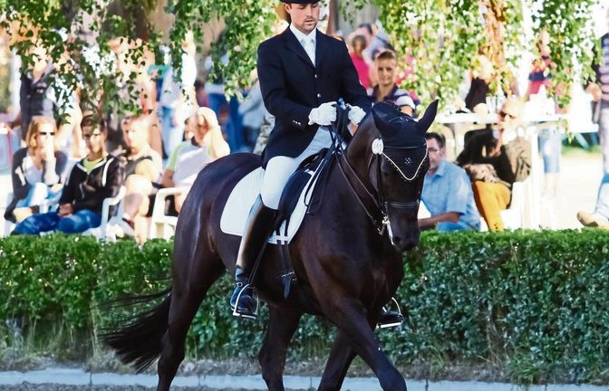 Patrick Kraft (RV Ludwigsburg Monrepos) auf Royal Kiss war einer der Teilnehmer in einer Dressurprüfung im vergangenen Jahr. Foto: Simecek