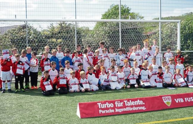 Vor allem Spaß am Fußball wollten die Trainer den Kindern vermitteln.  Foto: p