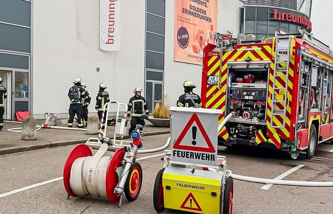 Feuerwehreinsatz im Ludwigsburger Breuningerland. Foto: KS-Images