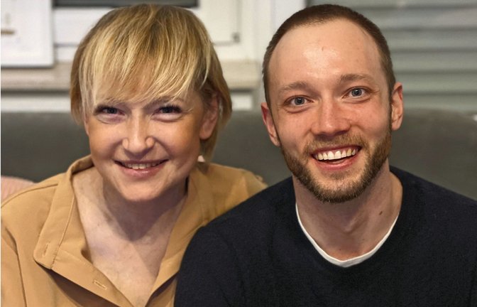 Anfang des Jahres kam der Stammzellenspender Stefan Drechsler  nach Dornstetten, um Nicole Lieber-Hannes persönlich kennenzulernen.<span class='image-autor'>Foto: privat</span>