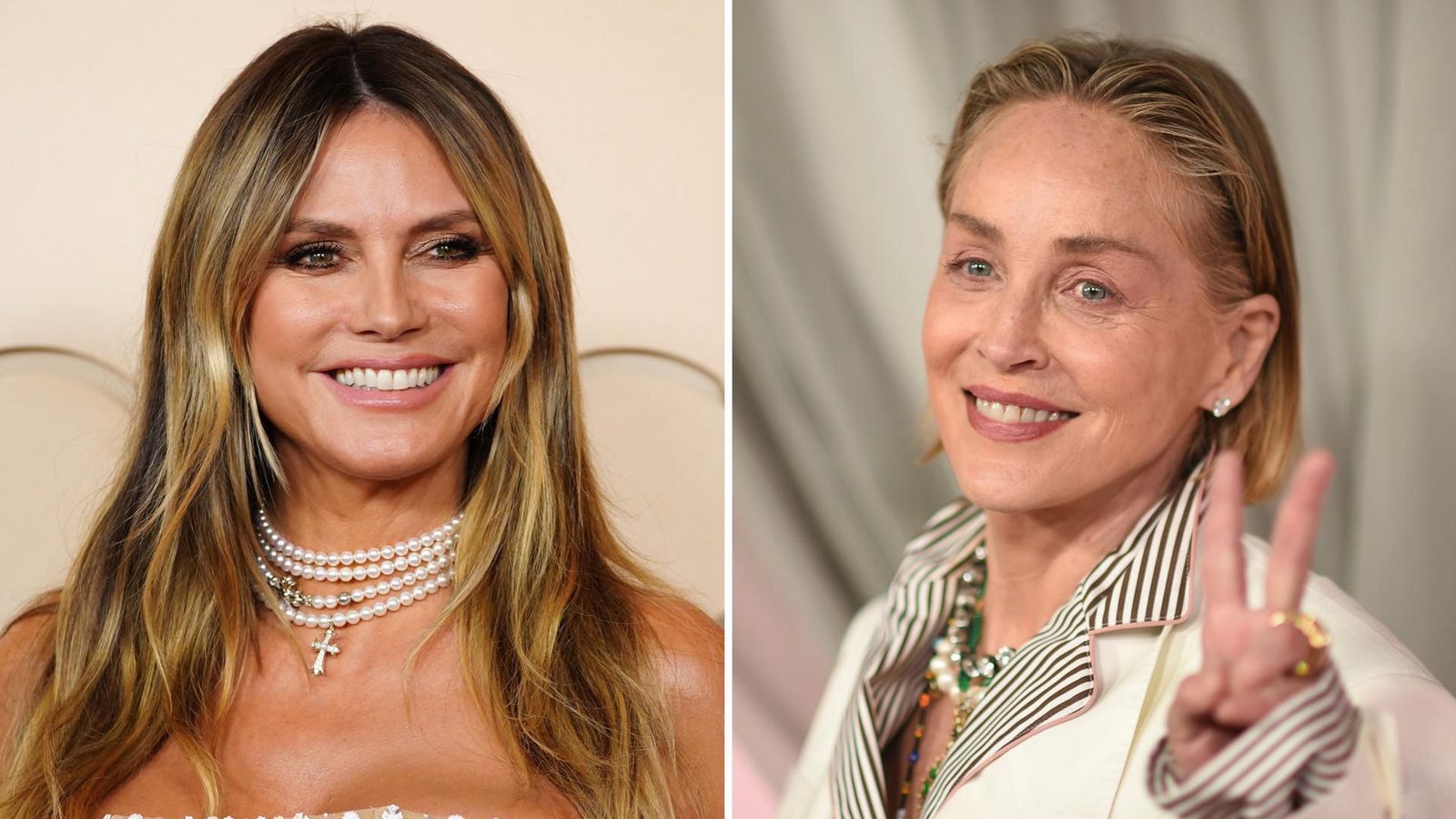 Sharon Stone unterstützt Heidi Klum im GNTM-Finale (Archivbilder).Foto: Jordan Strauss/Invision/AP/dpa/, Richard Shotwell/Invision/dpa Sharon Stone unterstützt Heidi Klum im GNTM-Finale (Archivbilder).Foto: Jordan Strauss/Invision/AP/dpa/, Richard Shotwell/Invision/dpa