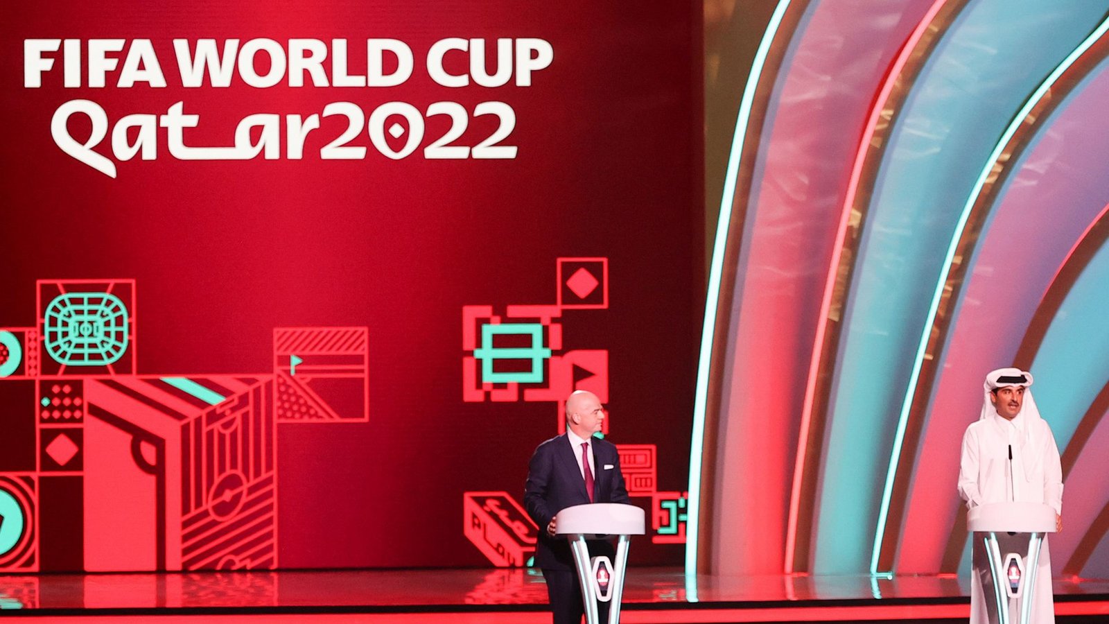 Die Fußball-WM findet 2022 in Katar statt.Foto: dpa/Christian Charisius