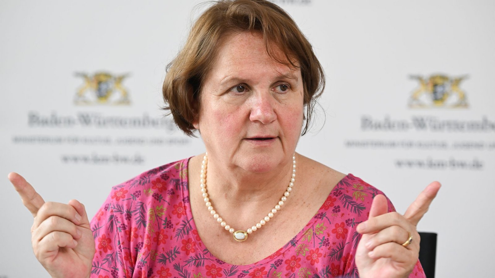 Aktuell ist Theresa Schopper  die einzige grüne Kultusministerin in Deutschland.Foto: Bernd Weißbrod/dpa