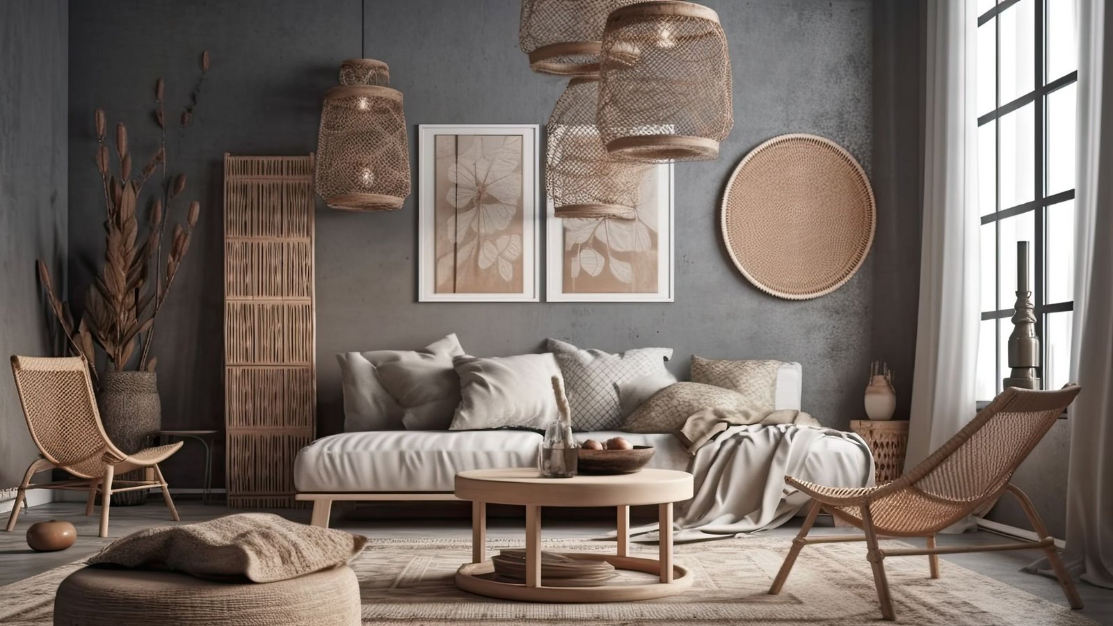 Beliebt bei allen, die vom Süden träumen: Mediterraner Wohnstil mit hellen Stoffen, Rattan, Korb-Leuchten.Foto: AkuAku - stock.adobe.com Beliebt bei allen, die vom Süden träumen: Mediterraner Wohnstil mit hellen Stoffen, Rattan, Korb-Leuchten.Foto: AkuAku - stock.adobe.com