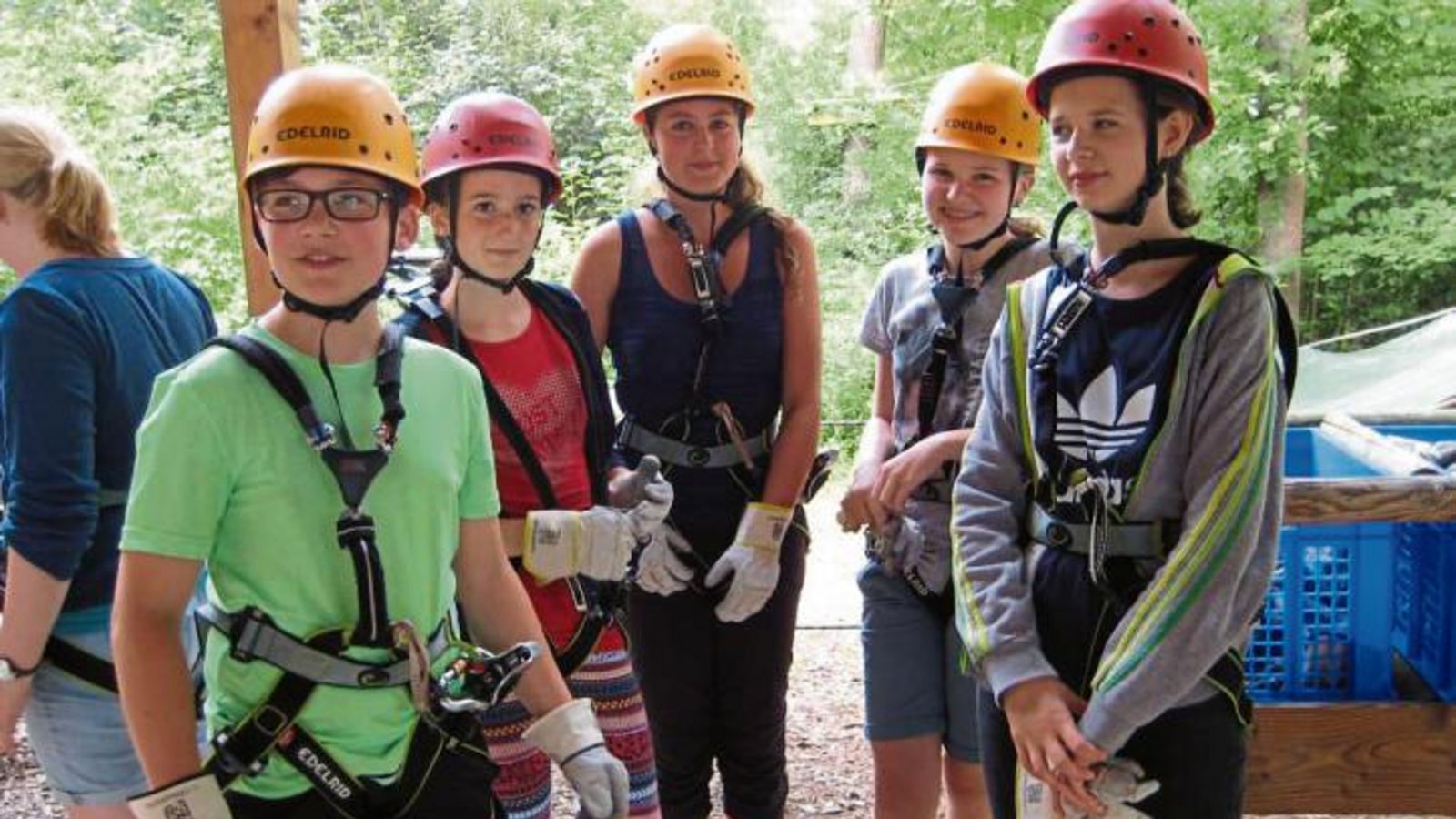 Der Ausflug in den Kletterwald war für die jungen Musiker ein Erlebnis. Foto: p Der Ausflug in den Kletterwald war für die jungen Musiker ein Erlebnis. Foto: p