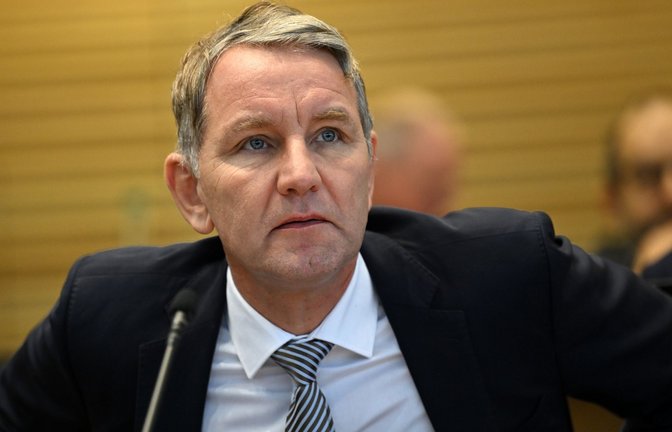 Eine Petition richtet sich  gegen den Thüringer AfD-Partei- und Fraktionschef Björn Höcke. (Archivbild)<span class='image-autor'>Foto: dpa/Martin Schutt</span>