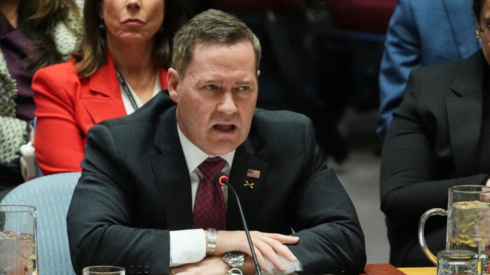 UN-Botschafter der USA, Mike Waltz. Bei seiner Rede vor den Vereinten Nationen liefert er sich ein heftiges Wortgefecht mit der kubanischen Delegation. (Archivbild)Frank Franklin II/AP/dpa UN-Botschafter der USA, Mike Waltz. Bei seiner Rede vor den Vereinten Nationen liefert er sich ein heftiges Wortgefecht mit der kubanischen Delegation. (Archivbild)Frank Franklin II/AP/dpa