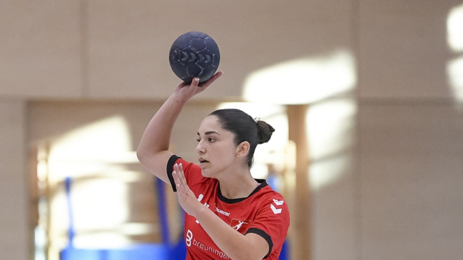 HC Metter-Enz (rotes Trikot) - HSG Marbach-Rielingshausen, 28:36, 21.09.2024,  Frauen Bezirksoberliga (F-BOL), Frauenhandball, Handball, Frauen, Hallenrunde 2024/2025,  Nora Halilaj (14) 