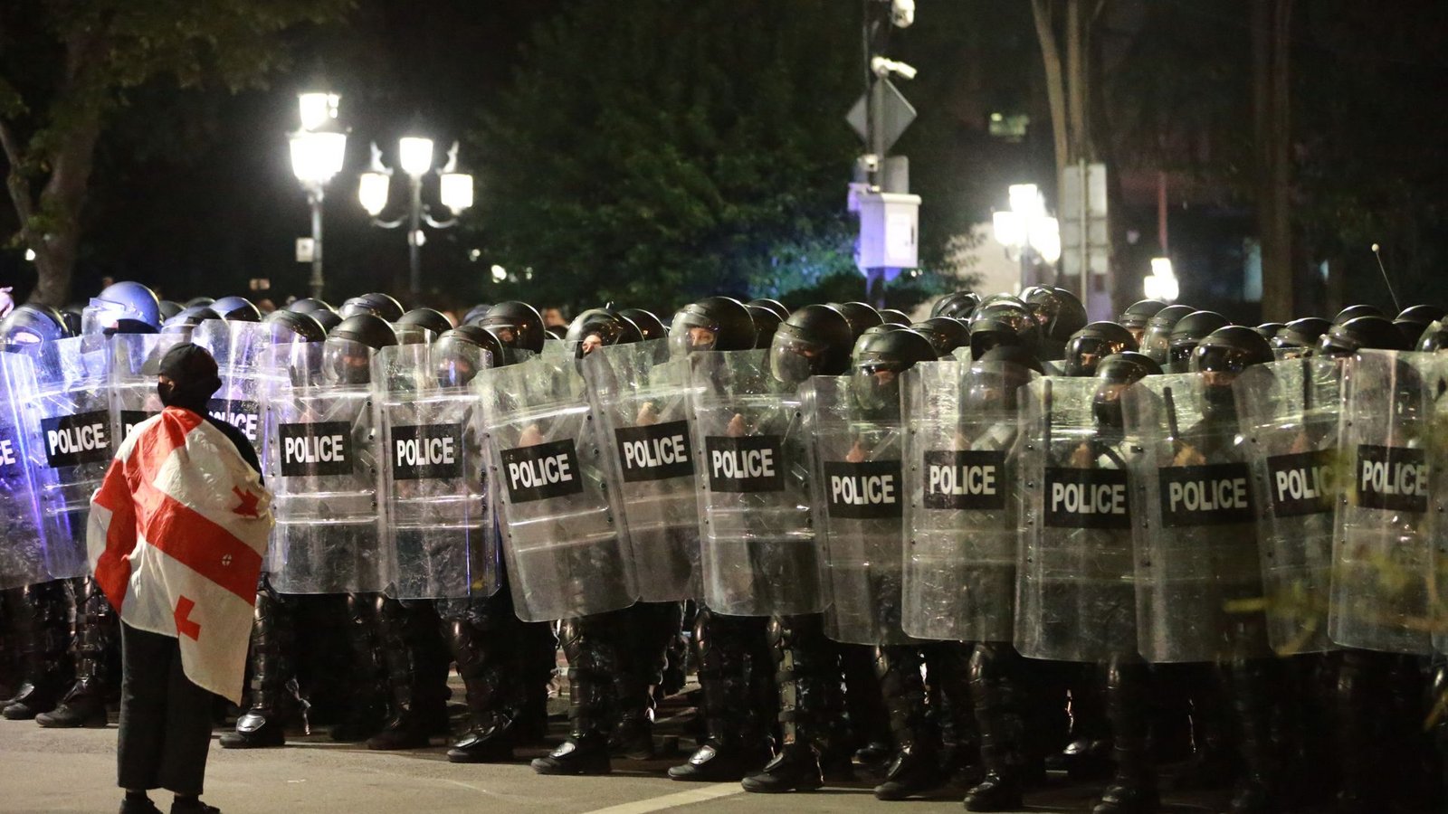 Am Wochenende kam es in Georgien erneut zu Massenprotesten.Foto: Zurab Tsertsvadze/AP/dpa