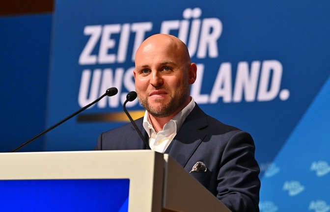 Markus Frohnmaier will in die Villa Reitzenstein.<span class='image-autor'>Foto: Jan-Philipp Strobel/dpa</span>