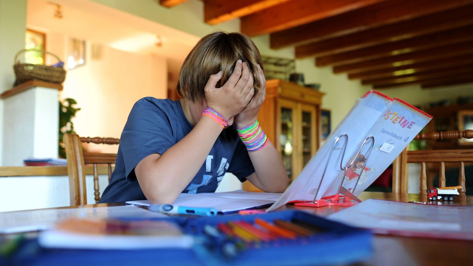 Hausaufgaben können manchen Schüler zur Verzweiflung bringen. Ist damit bald Schluss?Foto: dpa/Julian Stratenschulte Hausaufgaben können manchen Schüler zur Verzweiflung bringen. Ist damit bald Schluss?Foto: dpa/Julian Stratenschulte