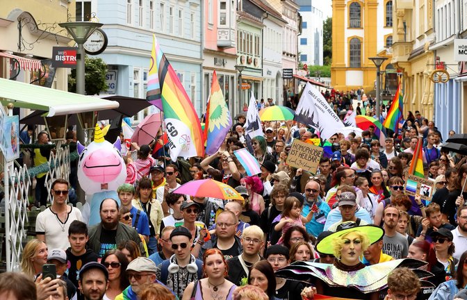 CSD am 30. August 2025 in der thüringischen Kleinstadt Suhl: Die Toleranz der Deutschen hat einen Dämpfer erlitten.<span class='image-autor'>Foto: Imago/Müller-Stauffenberg</span>